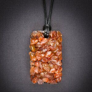 Carnelian Orgonite Pendant
